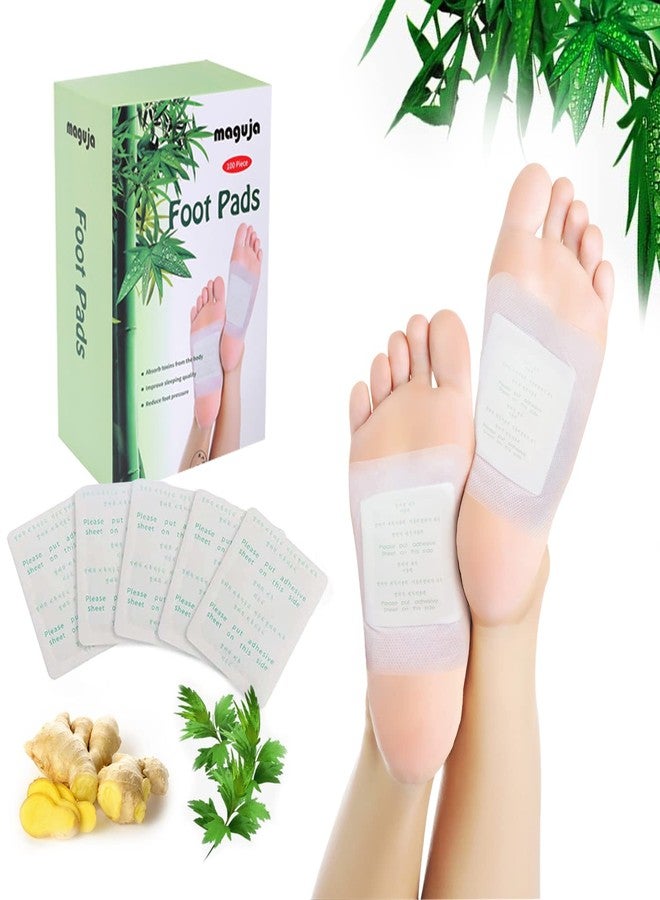 maguja Foot Pads maguja 100Pcs Foot Pads for Foot Care Ginger Foot Patch with Natural Ingredients Bamboo Vinegar and Ginger Powder - Image 1